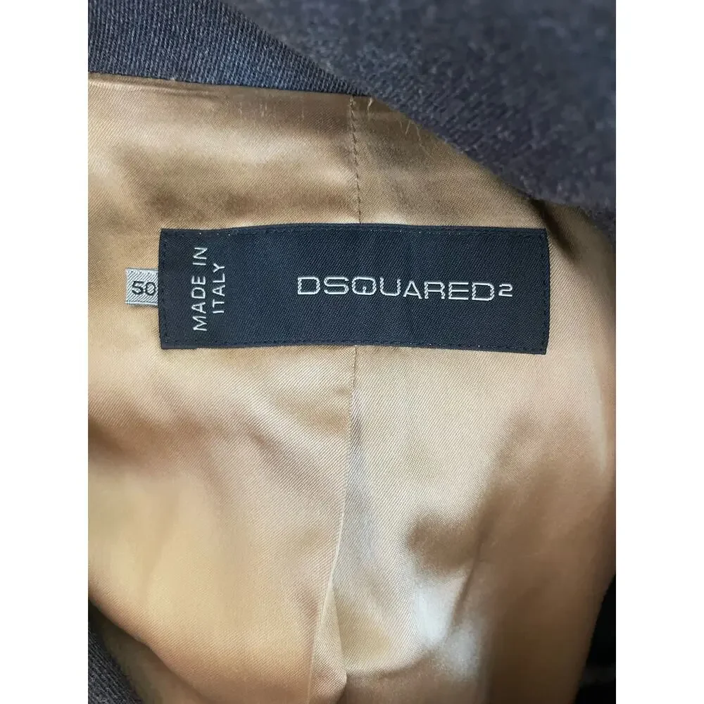DSquared 100% Wool Gray 3-button Topcoat IT Size 50/ US Medium 38-40